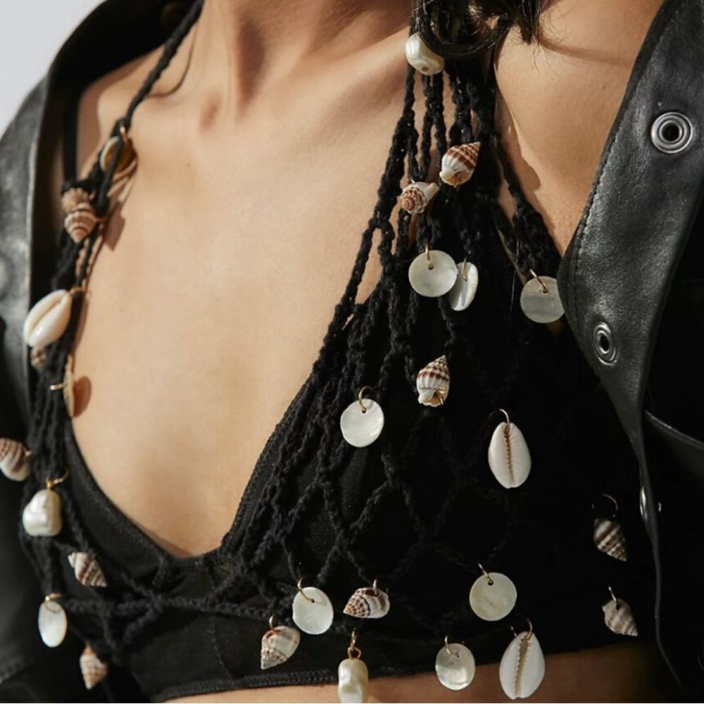Free People These Are the Days Crochet Body Chain